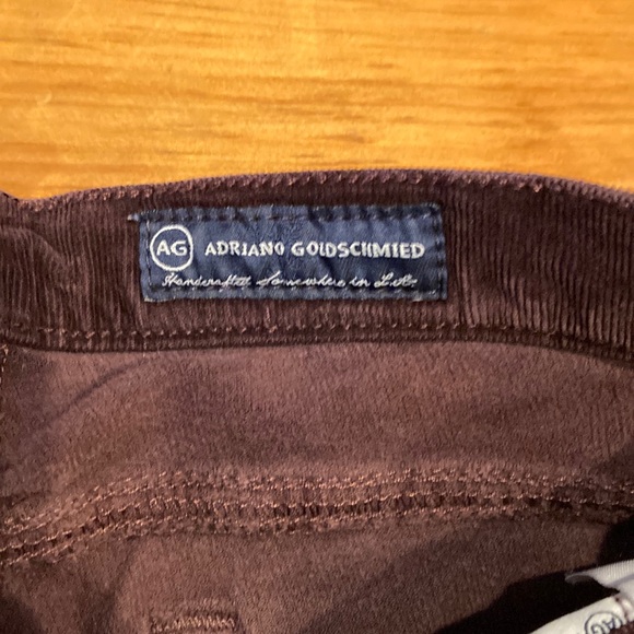 AG JEANS 26 The Stevie Slim Straight Fine Waled Jeans Jegging GOLDSCHMIED - Picture 6 of 9